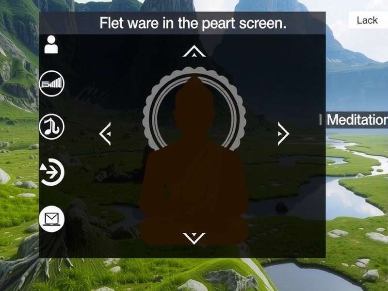 Meditation Screen in Mountain Monk Quest